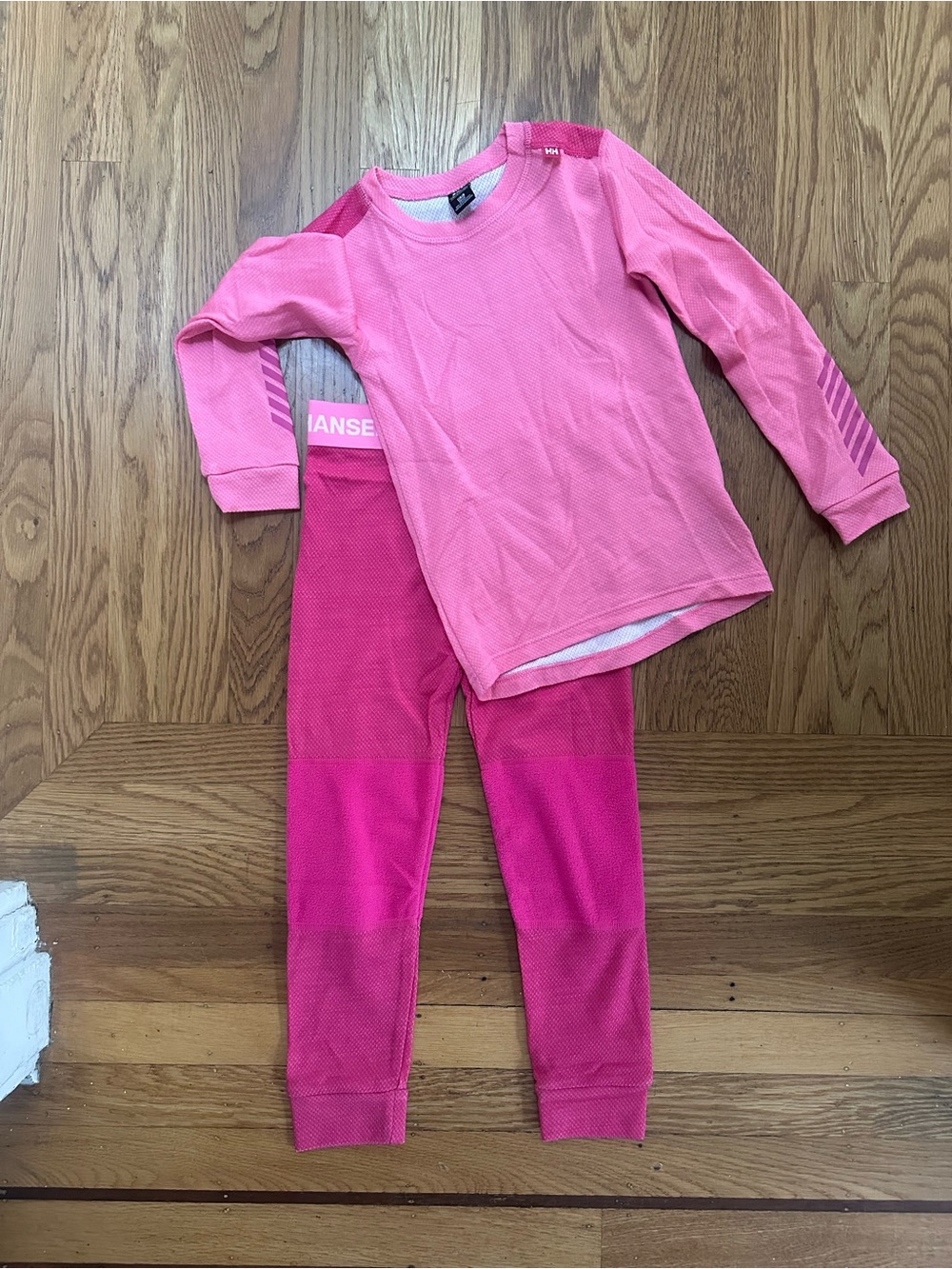 Helly Hansen Girls' Pink wool base layers
